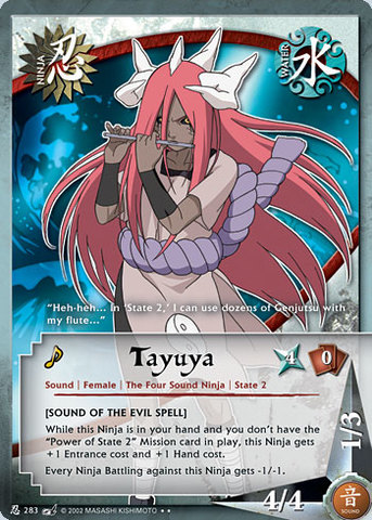 Tayuya - N-283 - Rare - Unlimited Edition - Diamond Foil