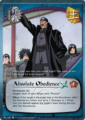 Absolute Obedience - M-US057 - Rare - 1st Edition - Diamond Checkered Foil