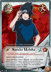 Sasuke Uchiha - N-326 - Common - 1st Edition - Diamond Checkered Foil