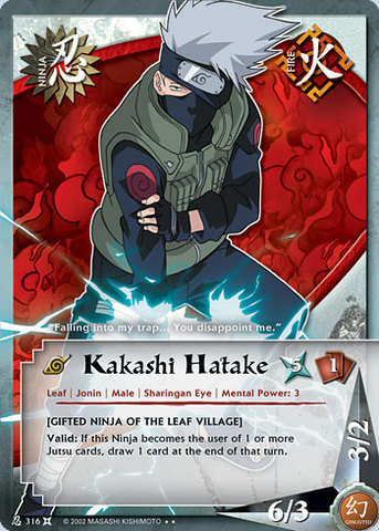 Kakashi Hatake - N-316 - Rare - Unlimited Edition