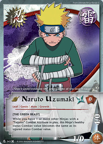 Naruto Uzumaki - N-343 - Common - Unlimited Edition