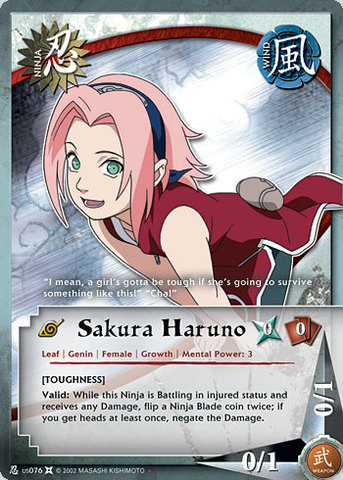 Sakura Haruno - N-US076 - Starter Deck - Unlimited Edition