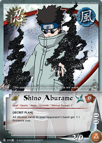 Shino Aburame - N-329 - Common - Unlimited Edition
