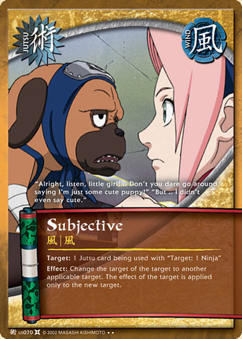 Subjective - J-US070 - Rare - Unlimited Edition - Foil
