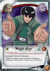Might Guy - N-317 - Common - Unlimited Edition - Diamond Checkered Foil