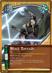 Black Tornado - J-315 - Uncommon - 1st Edition - Diamond Foil