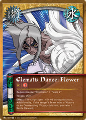 Clematis Dance: Flower - J-US078 - Common - 1st Edition - Diamond Foil