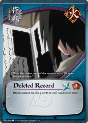 Deleted Record - M-US098 - Uncommon - 1st Edition - Diamond Foil