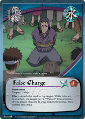 False Charge - M-293 - Common - 1st Edition - Diamond Foil