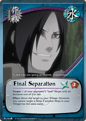 Final Separation - M-296 - Rare - 1st Edition - Diamond Foil