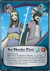 Sea Monster Panic - M-312 - Rare - 1st Edition - Diamond Foil