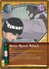 Sonic Speed Attack - J-US089 - Uncommon - 1st Edition - Diamond Foil