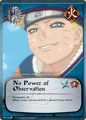 No Power of Observation - M-292 - Uncommon - Unlimited Edition