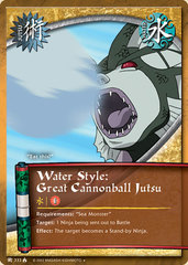 Water Style: Great Cannonball Jutsu - J-333 - Uncommon - Unlimited Edition