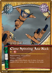Clone Spinning Axe Kick - J-305 - Common - Unlimited Edition - Wavy Foil