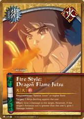 Fire Style: Dragon Flame Jutsu - J-329 - Uncommon - Unlimited Edition - Wavy Foil