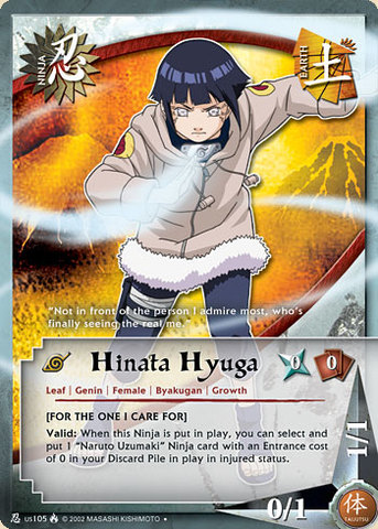 Hinata Hyuga - N-US105 - Uncommon - Unlimited Edition - Wavy Foil