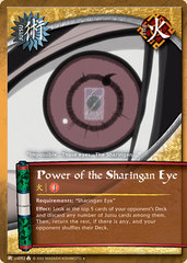 Power of the Sharingan Eye - J-US092 - Uncommon - Unlimited Edition - Wavy Foil