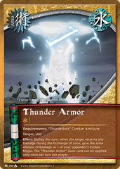 Thunder Armor - J-309 - Uncommon - Unlimited Edition - Wavy Foil