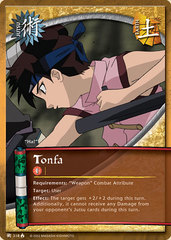 Tonfa - J-318 - Common - Unlimited Edition - Wavy Foil