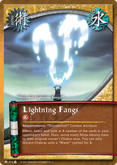 Lightning Fangs - J-312 - Uncommon - Unlimited Edition - Diamond Foil