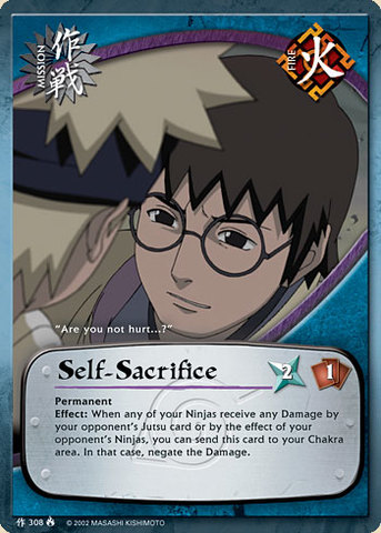 Self-Sacrifice - M-308 - Common - Unlimited Edition - Diamond Foil