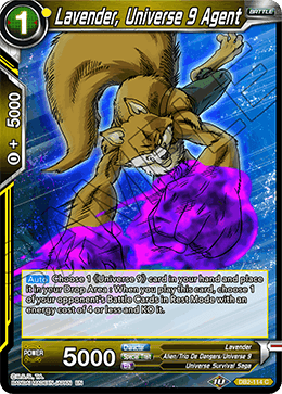 Lavender, Universe 9 Agent - DB2-114 - C - Foil