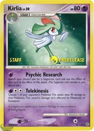 Kirlia - 53/132 - Staff Prerelease Promo