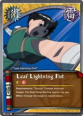 Leaf Lightning Fist - J-347 - Rare - Unlimited Edition