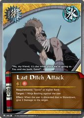 Last Ditch Attack - J-385 - Uncommon - 1st Edition - Foil