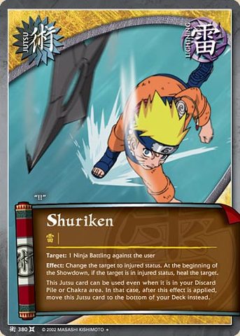 Shuriken - J-380 - Uncommon - 1st Edition - Foil
