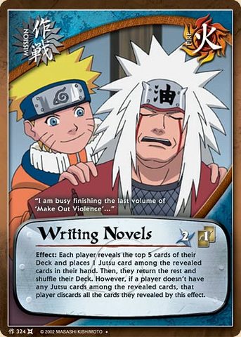 Writing Novels - M-324 - Uncommon - Unlimited Edition