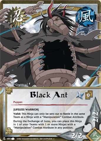 Black Ant - N-485 - Uncommon - 1st Edition - Foil - Naruto CCG 