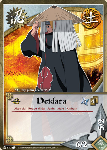 Deidara - N-520 - Uncommon - 1st Edition - Foil