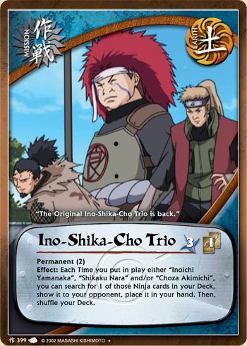 Ino-Shika-Cho Trio - M-399 - Uncommon - 1st Edition - Foil