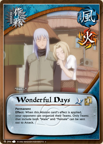 Wonderful Days - M-394 - Uncommon - 1st Edition - Foil