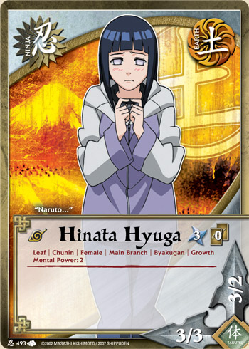 Hinata Hyuga - N-493 - Common - Unlimited Edition