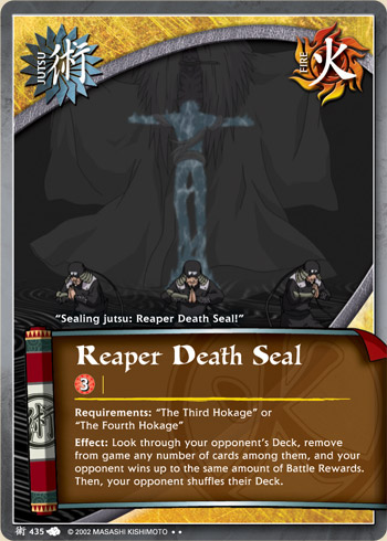 Reaper Death Seal - J-435 - Rare - Unlimited Edition