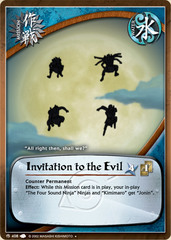 Invitation to the Evil - M-408 - Uncommon - Unlimited Edition - Foil
