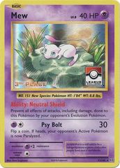 Mew - 53/108 - Holo Rare - 3rd Place League Challenge Promo