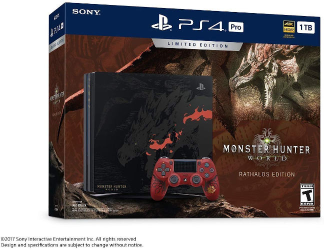 Playstation 4 Pro 1TB Monster Hunter World Console