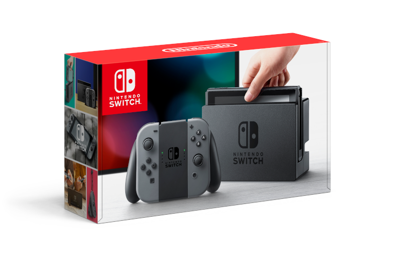 Nintendo Switch with Gray Joy-Con