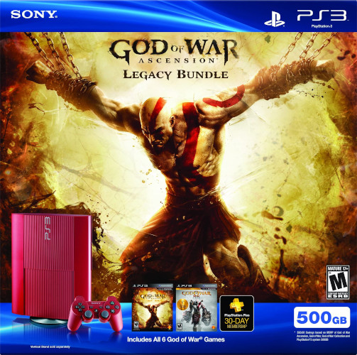 Playstation 3 500GB System God of War Ascension