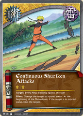 Continuous Shuriken Attacks - J-481 - Common - 1st Edition - Foil