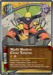 Multi Shadow Clone Taijutsu - J-454 - Uncommon - 1st Edition - Foil