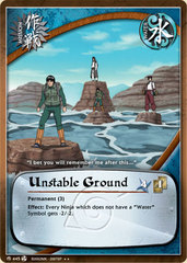 Unstable Ground - M-445 - Rare - 1st Edition - Foil