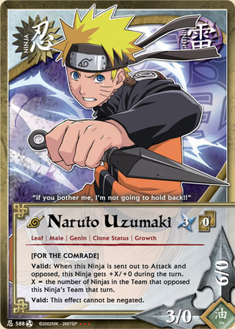 Naruto Uzumaki - N-588 - Starter - 1st Edition - Foil - Naruto CCG
