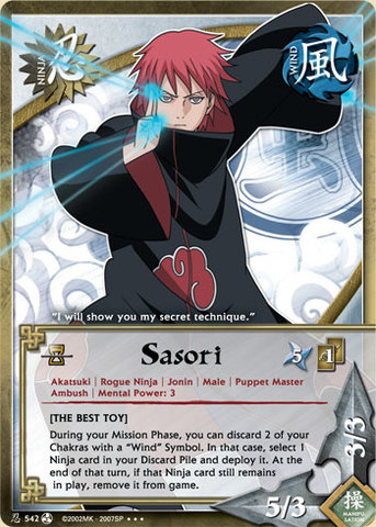 Sasori - N-542 - Super Rare - Unlimited Edition - Foil - Naruto 