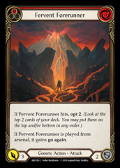 Fervent Forerunner (Red) - Rainbow Foil - 1st Edition