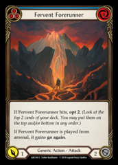 Fervent Forerunner (Blue) - Rainbow Foil - 1st Edition